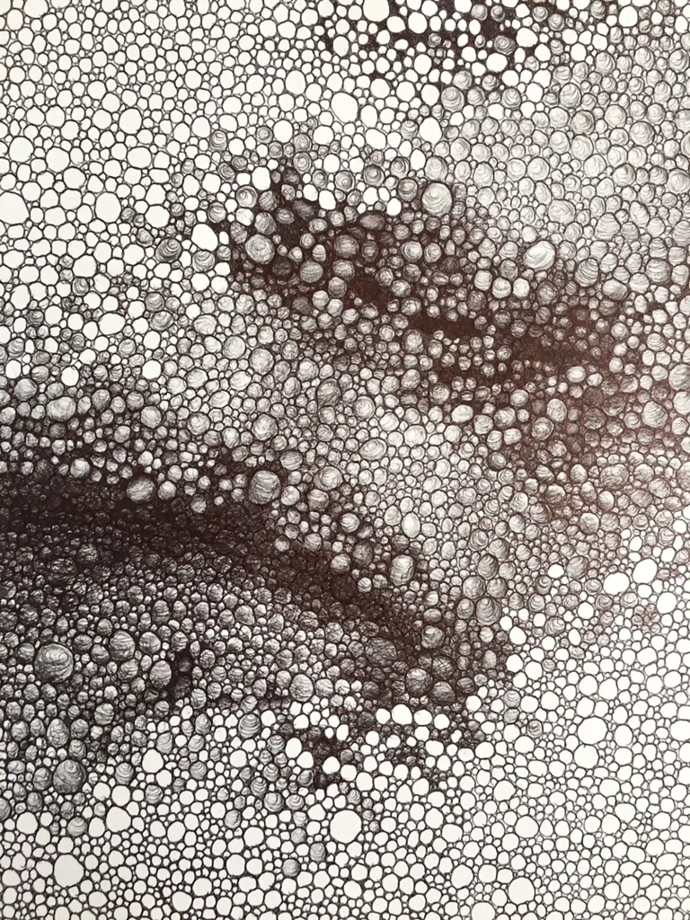 Schwarz-weiss Zeichnungen und farbige Acrylbilder in Gossau Schwarz-weiss Zeichnungen und farbige Acrylbilder in Gossau