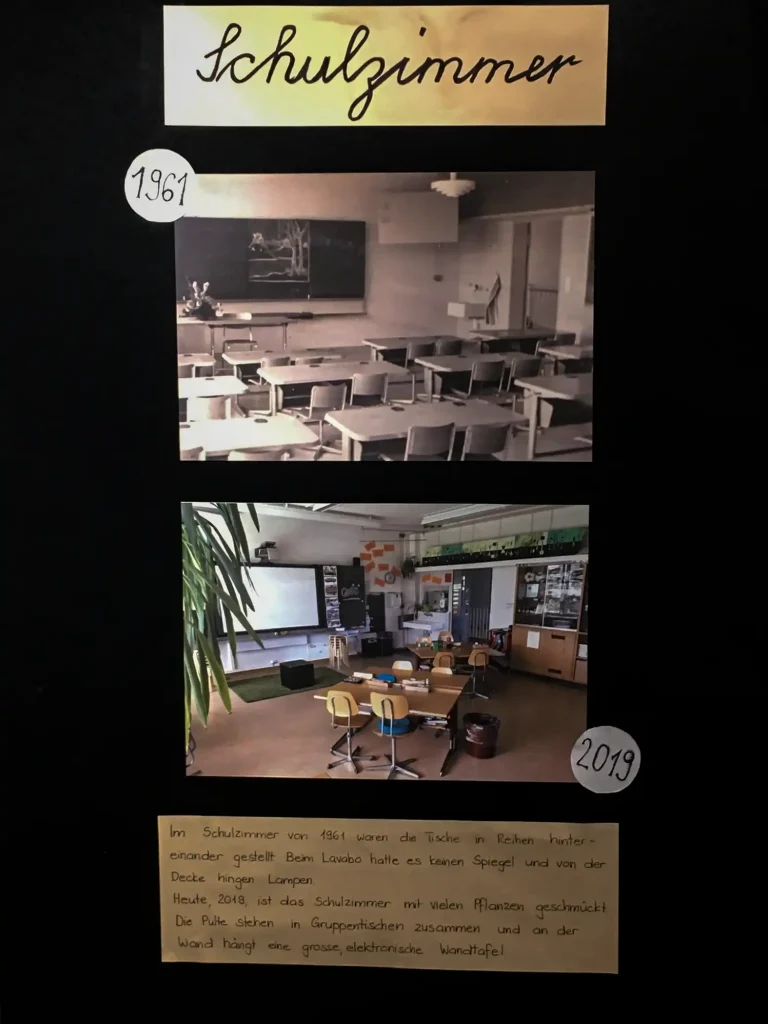 Bilderauswahl aus dem Leben und Wirken von Jakob Zollinger Fotowand zur Ausstellung Jakob Zollinger im Dürstelerhaus Gossau
